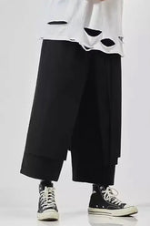 Casual Wide Leg Japanese Style Men Shorts